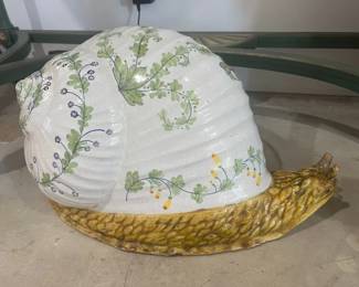 Large Italian Ceramic Snail