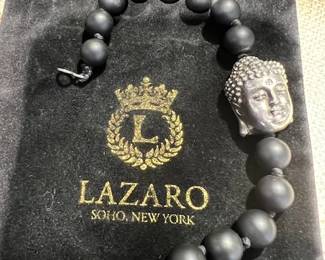 Sterling Buddha Onyx/Diamond