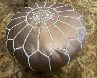 Leather Pouff