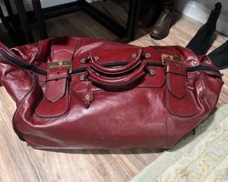 Designer Leather Duffle