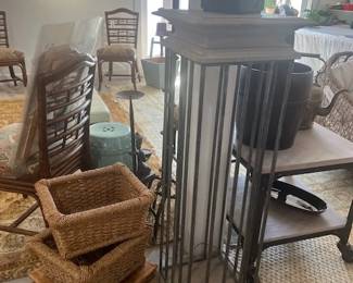 Iron/Wood Plant Stand ~ Decor