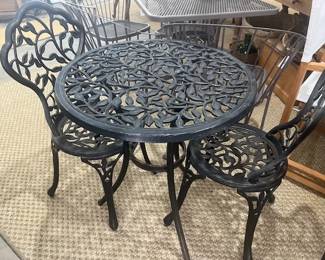 Three Piece Open Work Patio Set