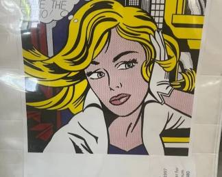 Lichtenstein Serigraph Poster 1980