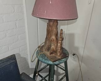 Cypress knob lamp
