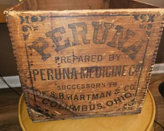 Peruna medicine crate