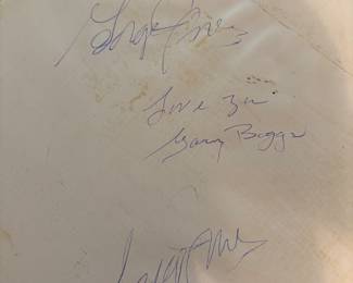 George Jones & Gary Boggs autographed 