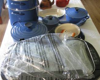New Roaster/Cooker and New Le Creuset Pan Set