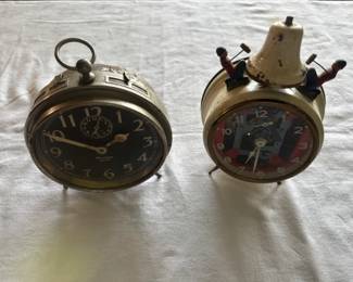 Vintage Wind up Clocks