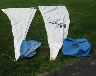 North Sails 25' x 8' and 19 1/2' x 10" (small hole in this one)