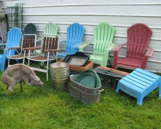 Yard Chairs and Coyode