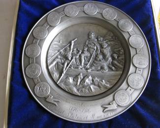 US Bicentennial Commemorative Pewter Plate No 4