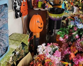 Halloween blow mold, home interiors, animated crypt keeper and Casper the friendly ghost, etc. 