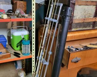 So much fishing equipment! 