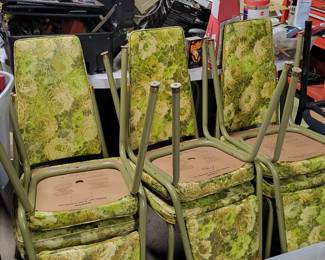MCM Formica table set with 6 chairs
