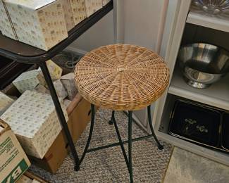 Wicker Stool, Enesco Precious Moments