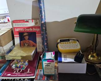 Green Desk Lamp, Office Supplies