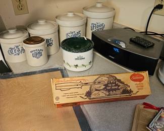 Kitchen Canisters, Bose Radio