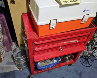 Rolling Tool Chest, Tools, Tackle Box
