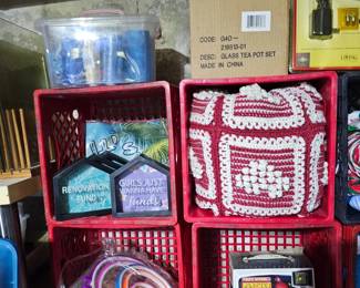 Sewing Supplies, Hand-made Blanket