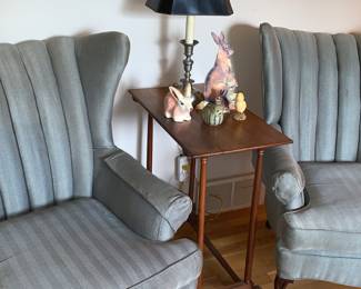 Upholstered Queen Ann Chairs