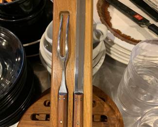 Mid Century Kinfolks Carving Set