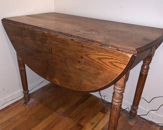 Antique Oak Drop Leaf Table
