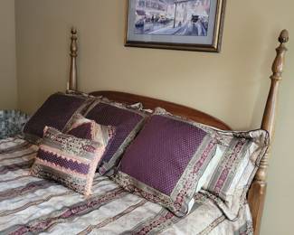 King size 4 post bed