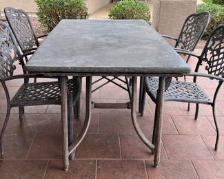 Patio Table Rectangular w 4 Chairs
