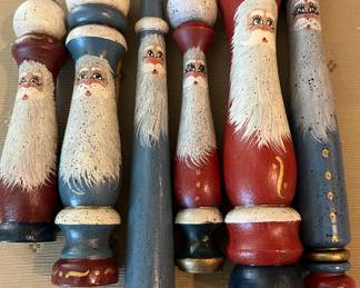 Hand Painted Santas
