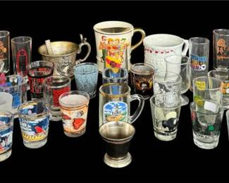 Cool Finds Vintage Shaving Mugs  A Shot Glass Extravaganza