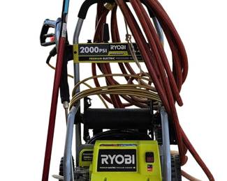 Ryobi 2000 PSI 1.2 GPM Premium Electric Pressure Washer Complete Setup