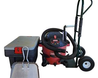 Craftsman 16Gallon Wet Dry Vacuum with 6.0 Peak HP  Assorted HeavyDuty Electrical Cords in Tote