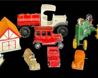 Vintage Toy Collection Cast Iron, Diecast, and More