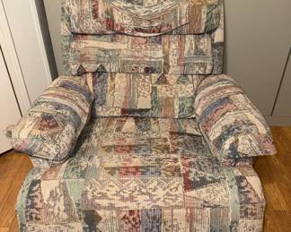 LaZBoy Recliner  Multicolored Patchwork Fabric  Great Condition