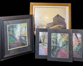 Five Photograph Prints A Journey Through Autumns Palette