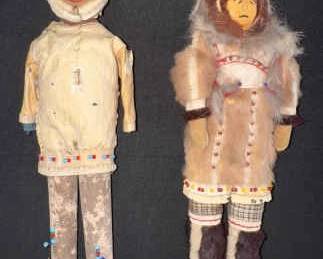 Antique Intuit Yupik Eskimo Dolls These Are The Real Deal