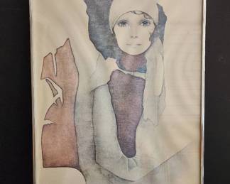  Christine Rosamond Simone Silk Print Framed Elegance