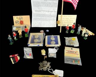 Unique Collection of Medals and Figurines for the Military Enthusiast 