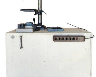 Craftsman Bench Model 34inch Radial Drill Press with Custom Bench  Accessories