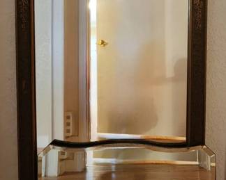 Two Vintage Mirrors Ornate and Beveled