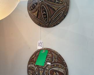 Polynesian hand carved wall art $120 + tax each 