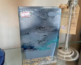 Carrie Bobby glass vase $12 + tax
