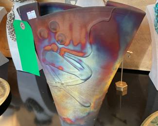 Kerry Gonzalez Raku pottery $400 + tax