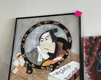 Japanese Kunisada silk painting $380 + tax