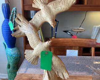 Plaster Bird Sculpture - $200 + tax