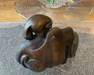 Brass horse sculpture - $80 + tax