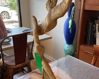 Plaster Bird Sculpture - $200 + tax