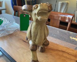 Plaster Bull Sculpture - $120+ tax. 