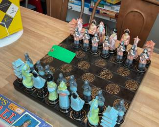 Hand made ceramic Chinese chess board 16.5” x 16.5” $180 + tax