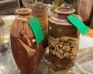 Ceramic handmade vases - $20-$60 + tax